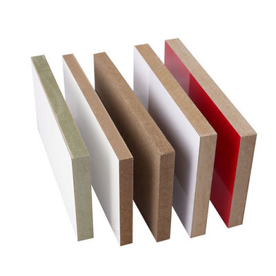 Wasserdichtes weißes Holzkornblatt Melamin-MDF-Blatt für Möbel
