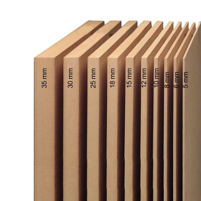 Direkt Lieferung 4*8ft 6mm 9mm 12mm 15mm 18mm Roh Mdf Board mit Dicke 1,5-25mm