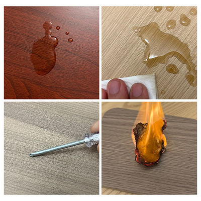 Verschiedene Farben Feuchtigkeitsdichte Holzplatten Wandblech PVC-Platten mit Damaskusmuster