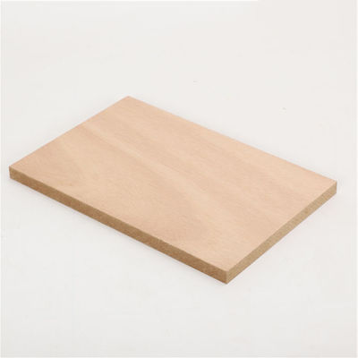 Wasserdichtes weißes Holzkornblatt Melamin-MDF-Blatt für Möbel