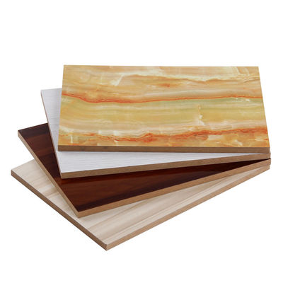 18 mm einfache MDF-Platte und weiße Holzkornfarbe Melamin MDF-Platte Feuchtigkeitsdicht mit 1
